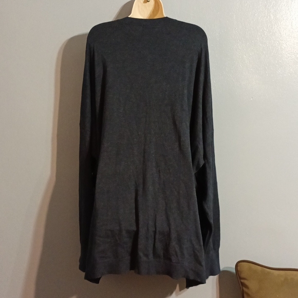 DG2 by Diane Gilman women's 3XL charcoal gray light weight sweater - Picture 11 of 17